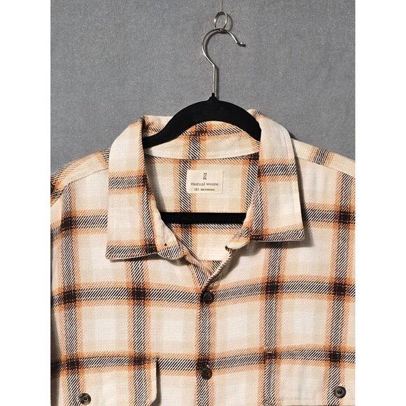 mutual weave Mens Big and Tall Midweight Shirt Jacket Beige Shadow 3XLT NWT - Picture 5 of 7